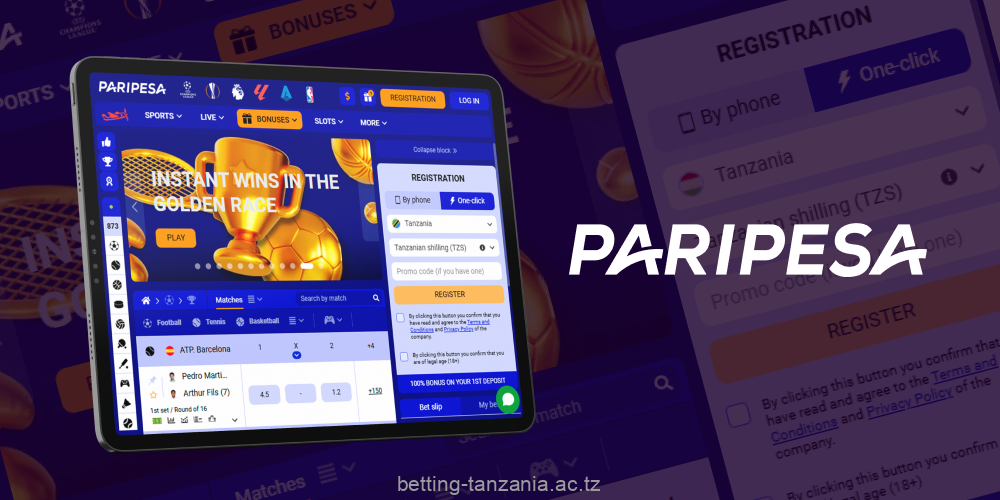 A quick registration with PariPesa allows users from Tanzania to access all the features and functionalities of the platform